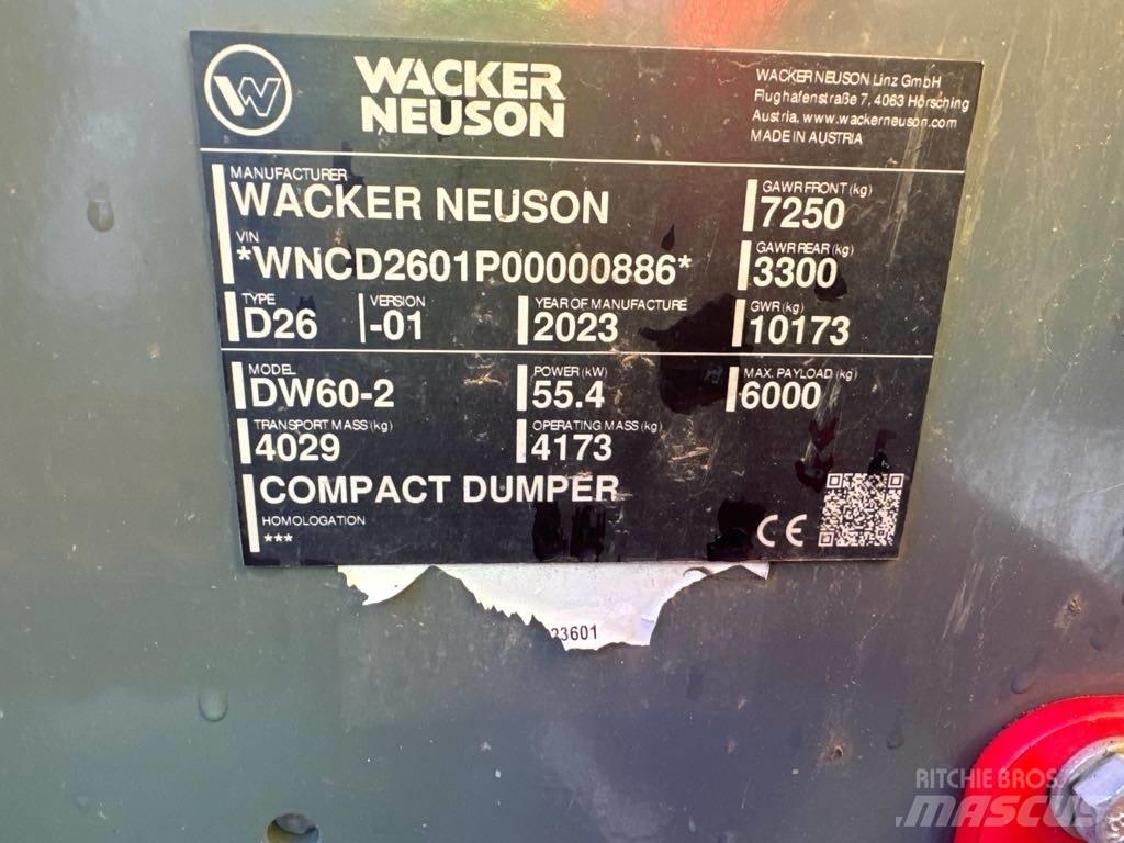 Wacker Neuson DW60-2 Mini tombereau