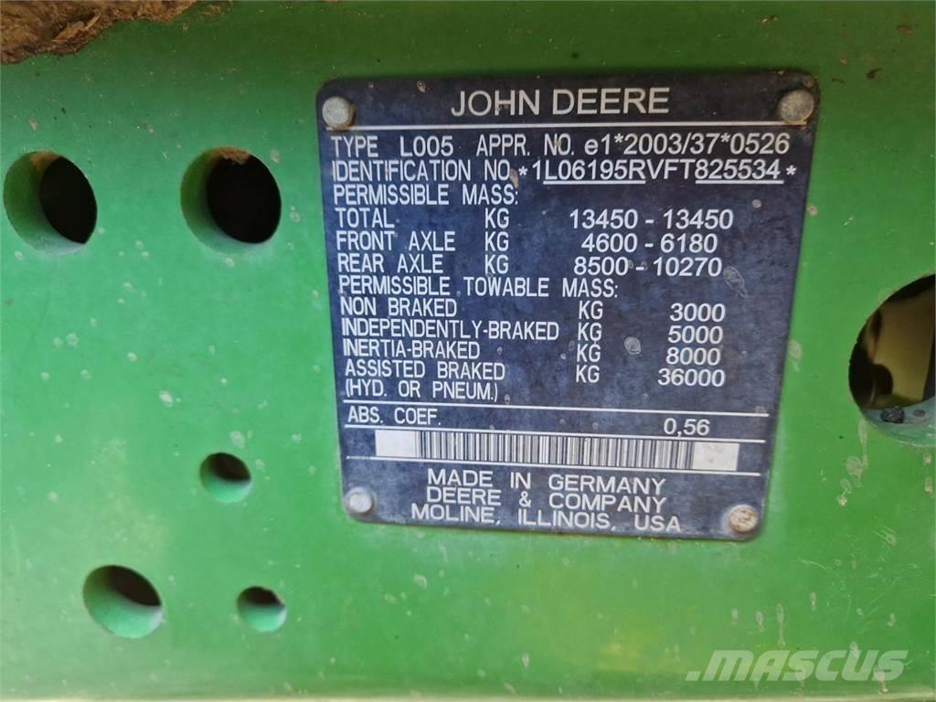 John Deere 6195R Tracteur