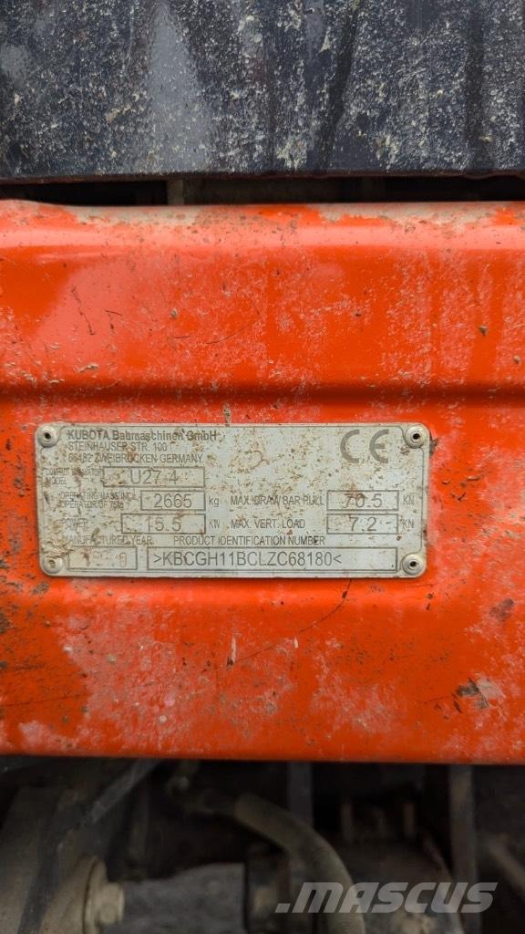Kubota U 27-4 Mini pelle < 7t