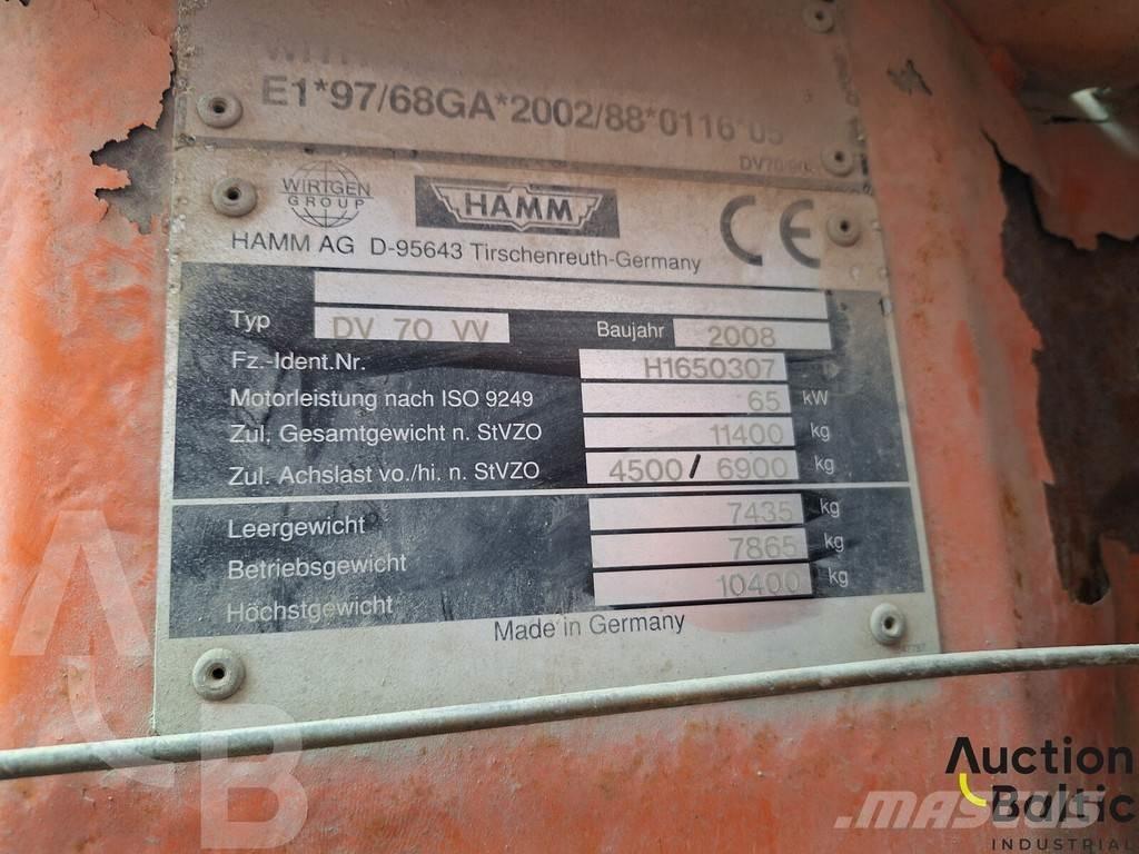 Hamm DV 70 VV Autres rouleaux