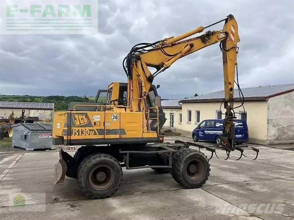 JCB js 130 w Pelle sur pneus