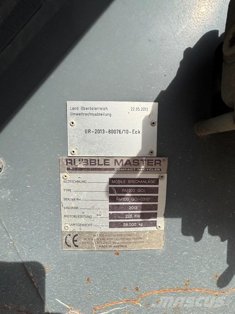 Rubble Master RM 100 Concasseur mobile