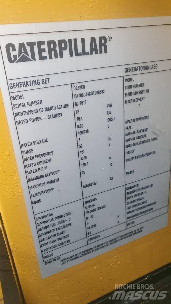 CAT DE 88 E O Générateurs diesel