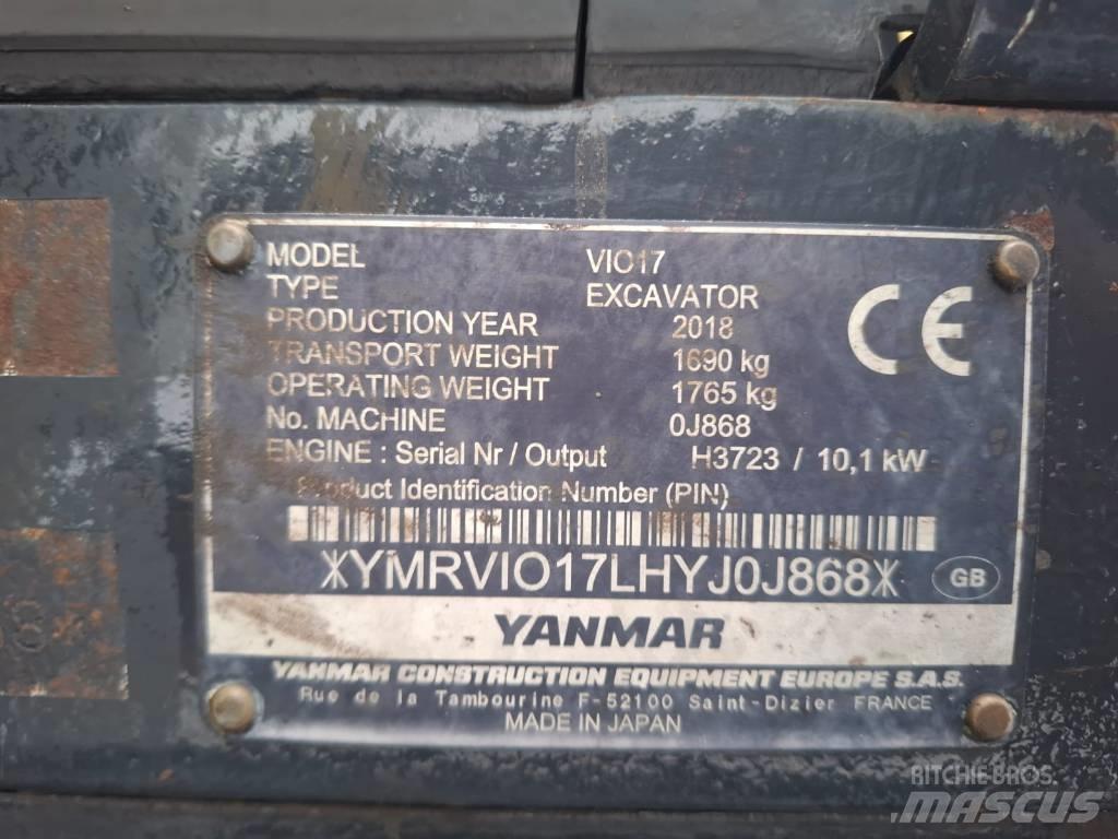 Yanmar Vio 17 Mini pelle < 7t