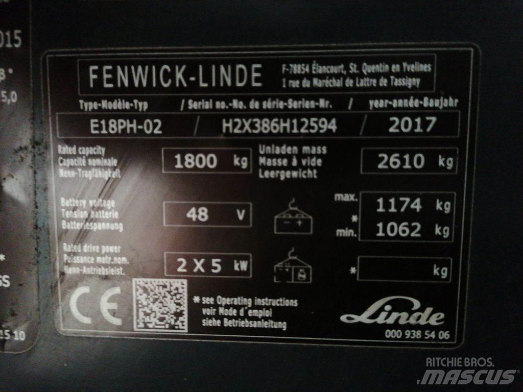 Linde E18PH Chariots élévateurs électriques
