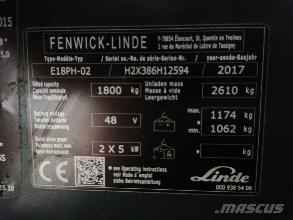 Linde E18PH Chariots élévateurs électriques