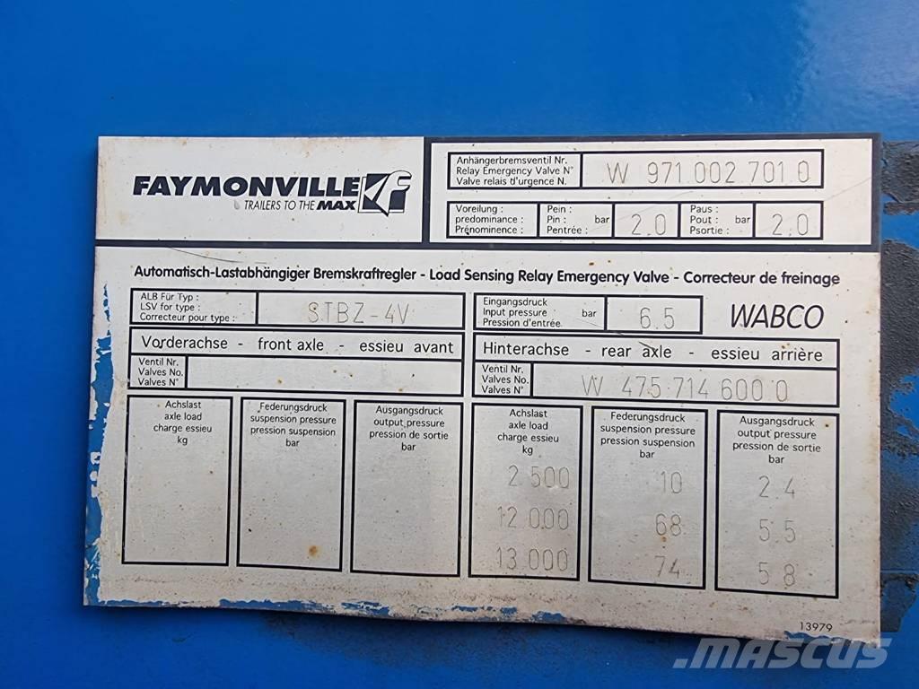 Faymonville STBZ-6VA Semi remorque multibenne