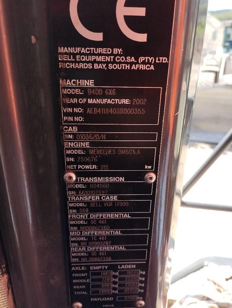 Bell B 40 D Tombereau articulé