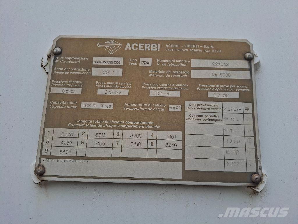 Acerbi ASO64003SP Semi remorque citerne