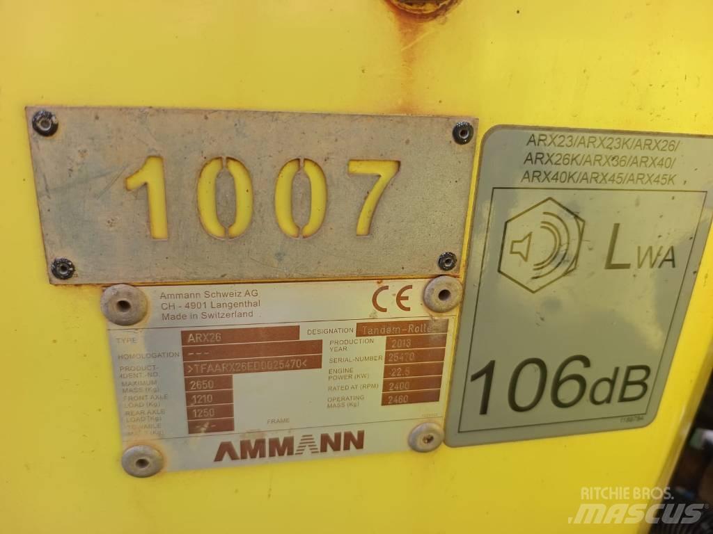 Ammann ARX 26 Rouleaux tandem