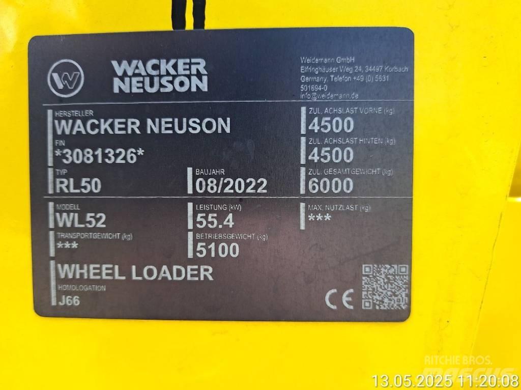 Wacker Neuson WL52 Chargeuse sur pneus