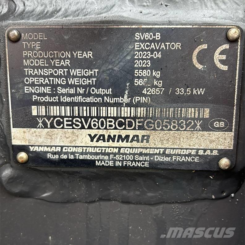 Yanmar SV60-B Mini pelle < 7t