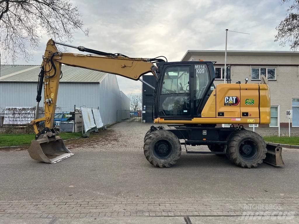 CAT 314 Next gen Pelle sur pneus