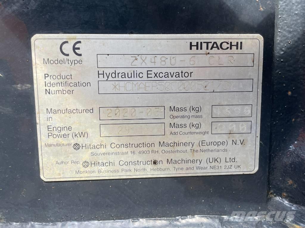 Hitachi ZX 48 U-6 Mini pelle < 7t