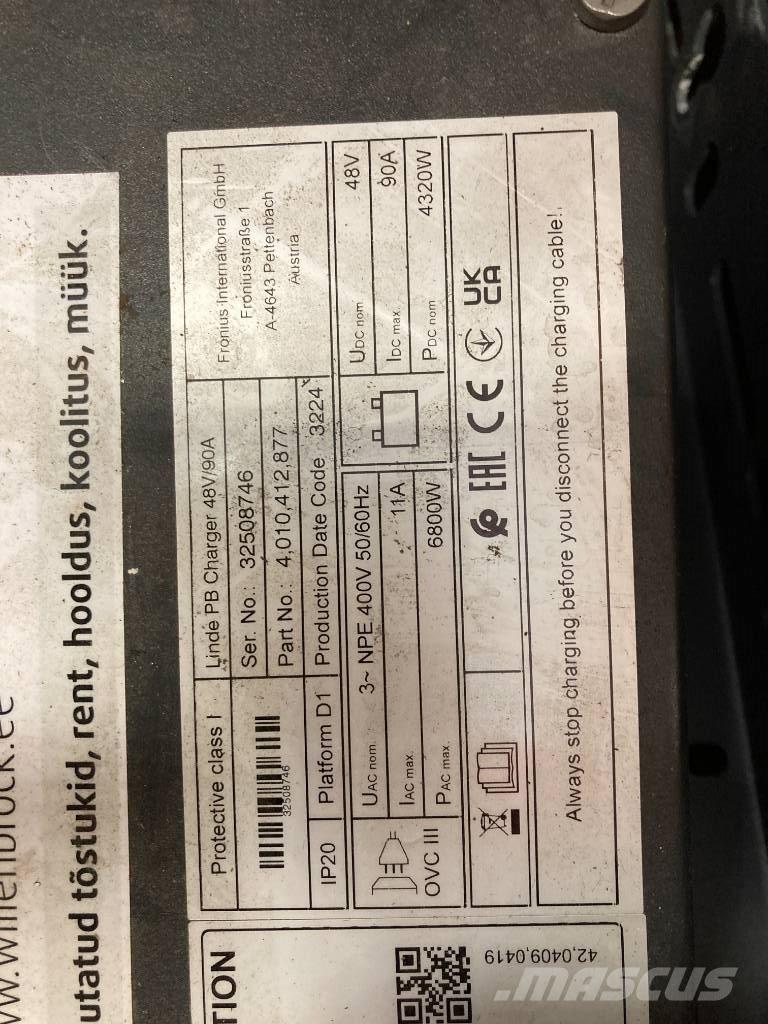 Linde R 14 Chariot à mât rétractable