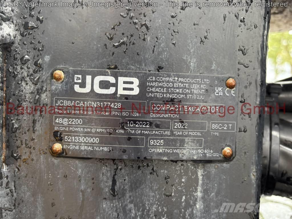 JCB 86C-2 TAB -Demo- Mini pelle 7t-12t