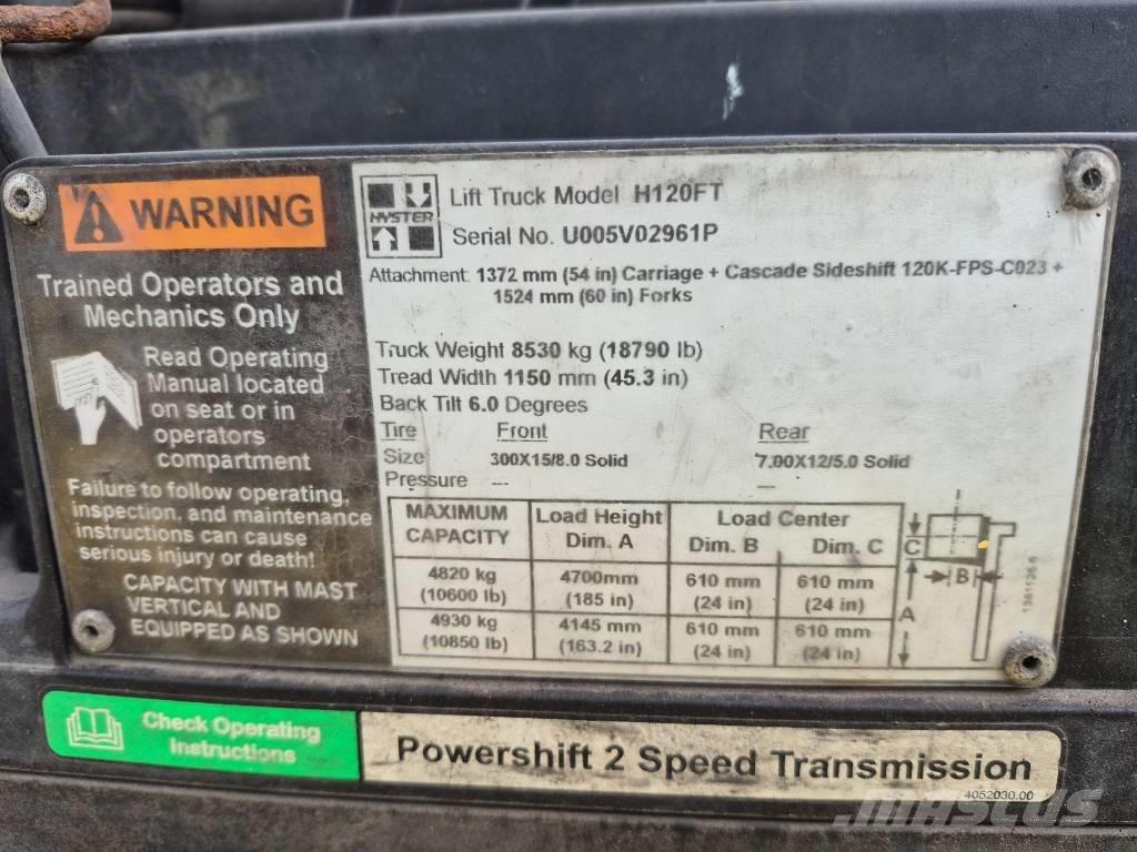 Hyster H 120 Autres Chariots élévateurs