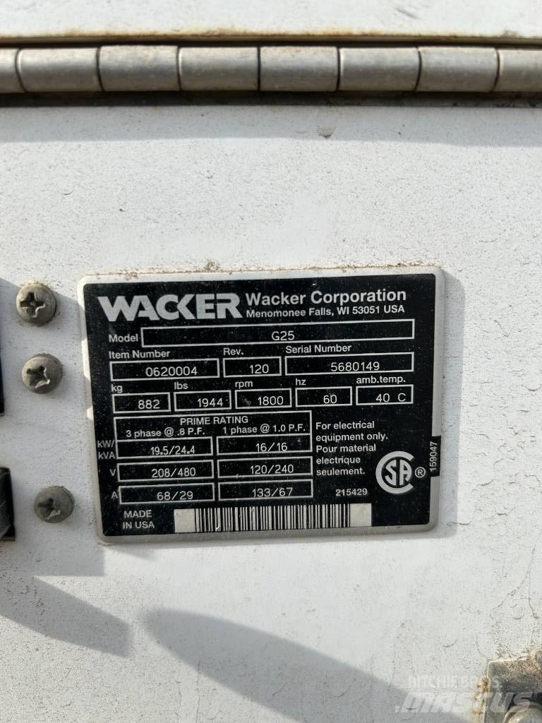 Wacker Neuson G 25 Générateurs diesel