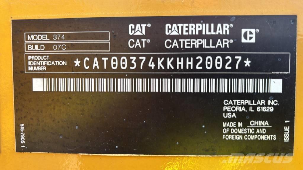 CAT 374 Pelle sur chenilles