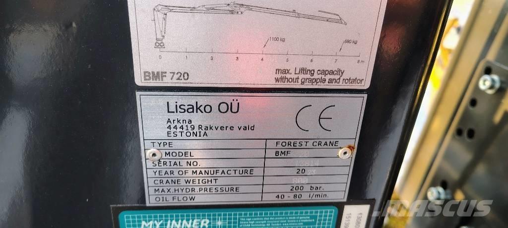 BMF BMF 720 11T1 PRO Remorque forestière avec grue