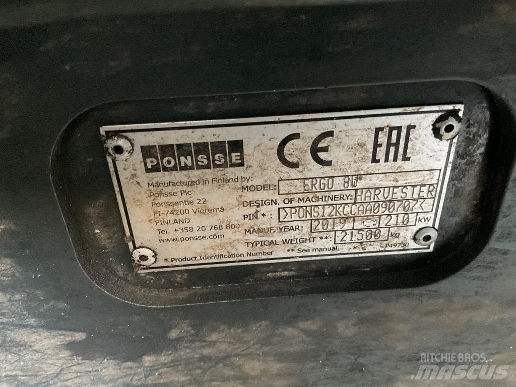 Ponsse ERGO 8W Abatteuse