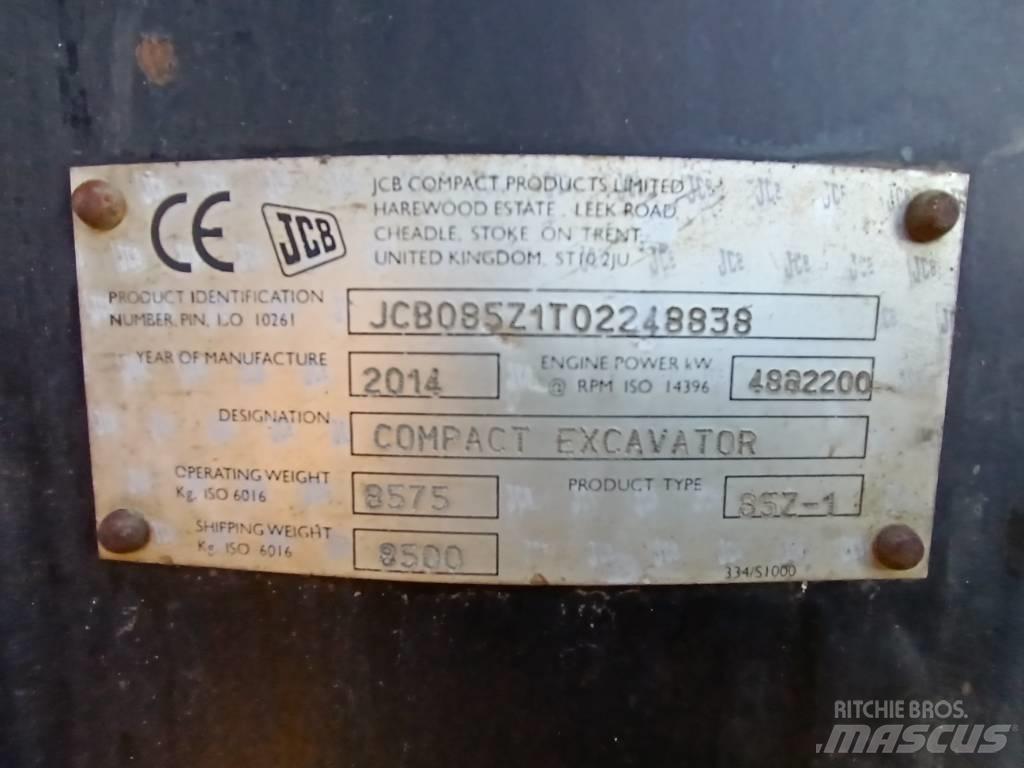 JCB 85 Z-1 Mini pelle 7t-12t