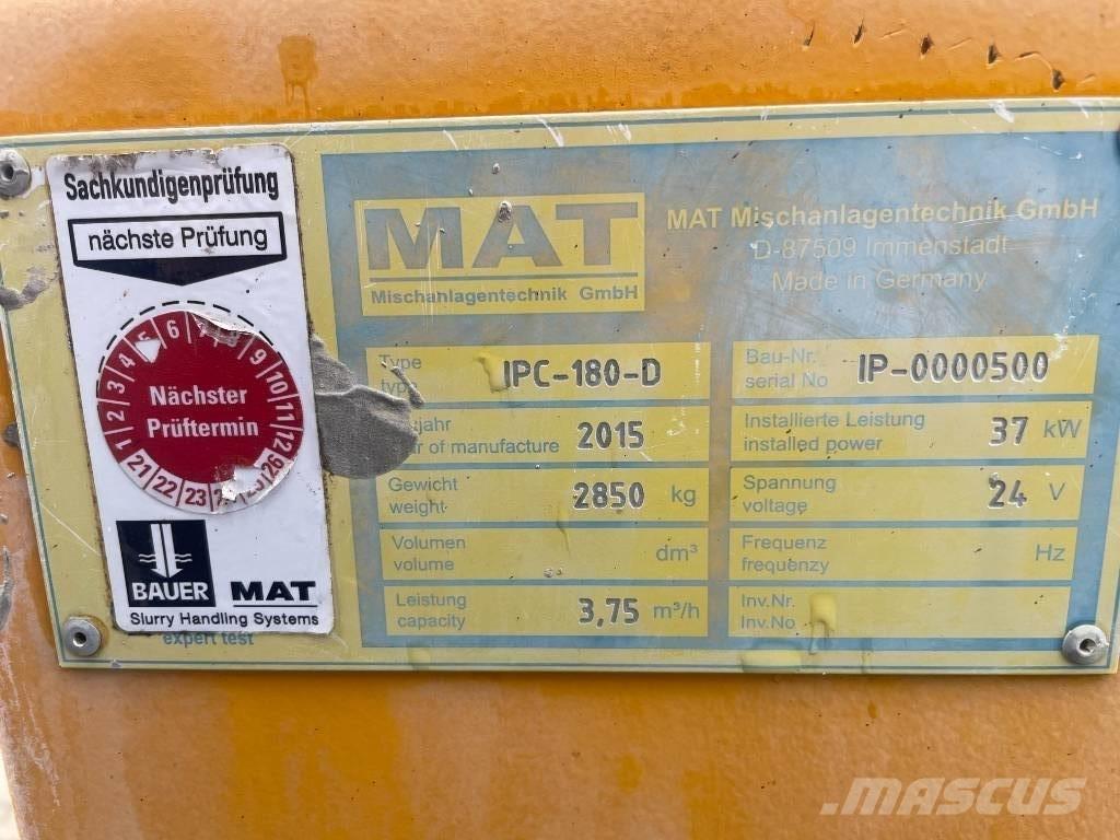 BAUER MAT IPC 180-D Construction - Autres