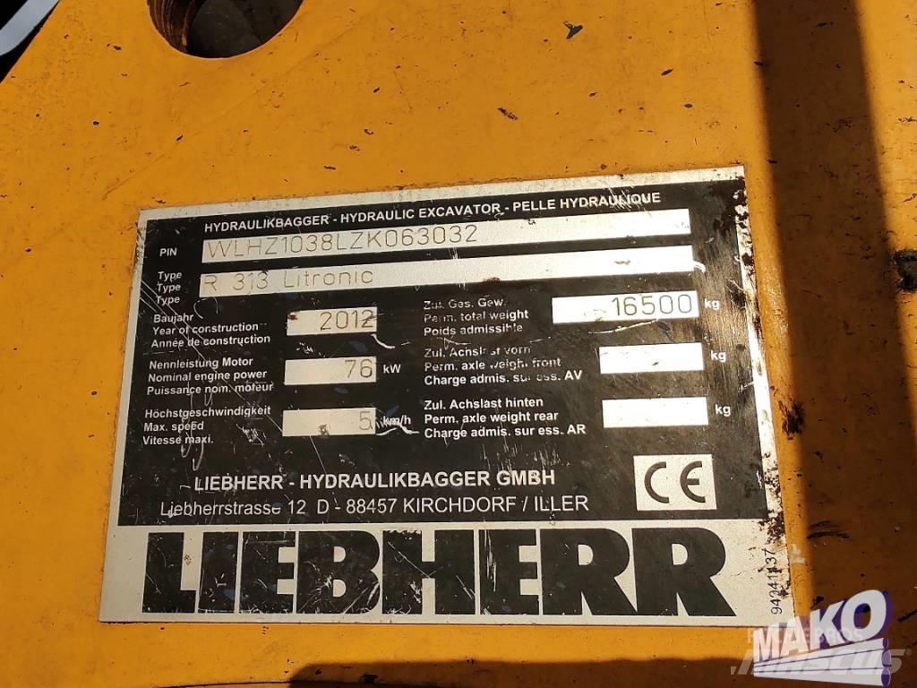 Liebherr R 313 Pelle sur chenilles