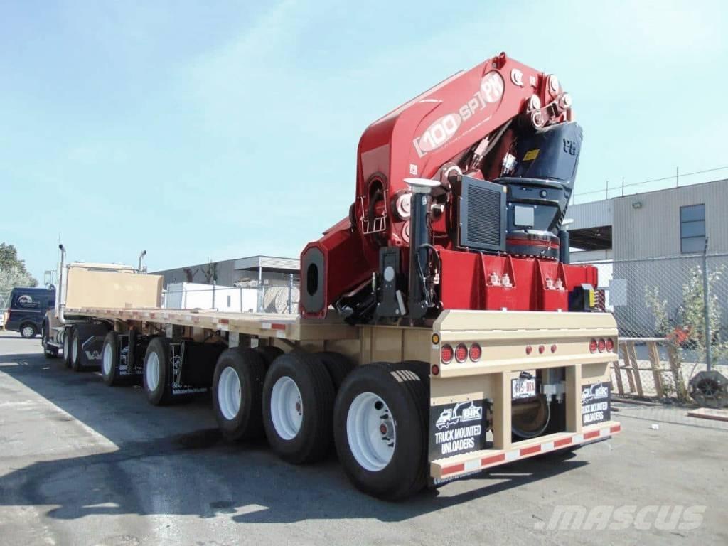 PM 100024 Camion plateau ridelle avec grue