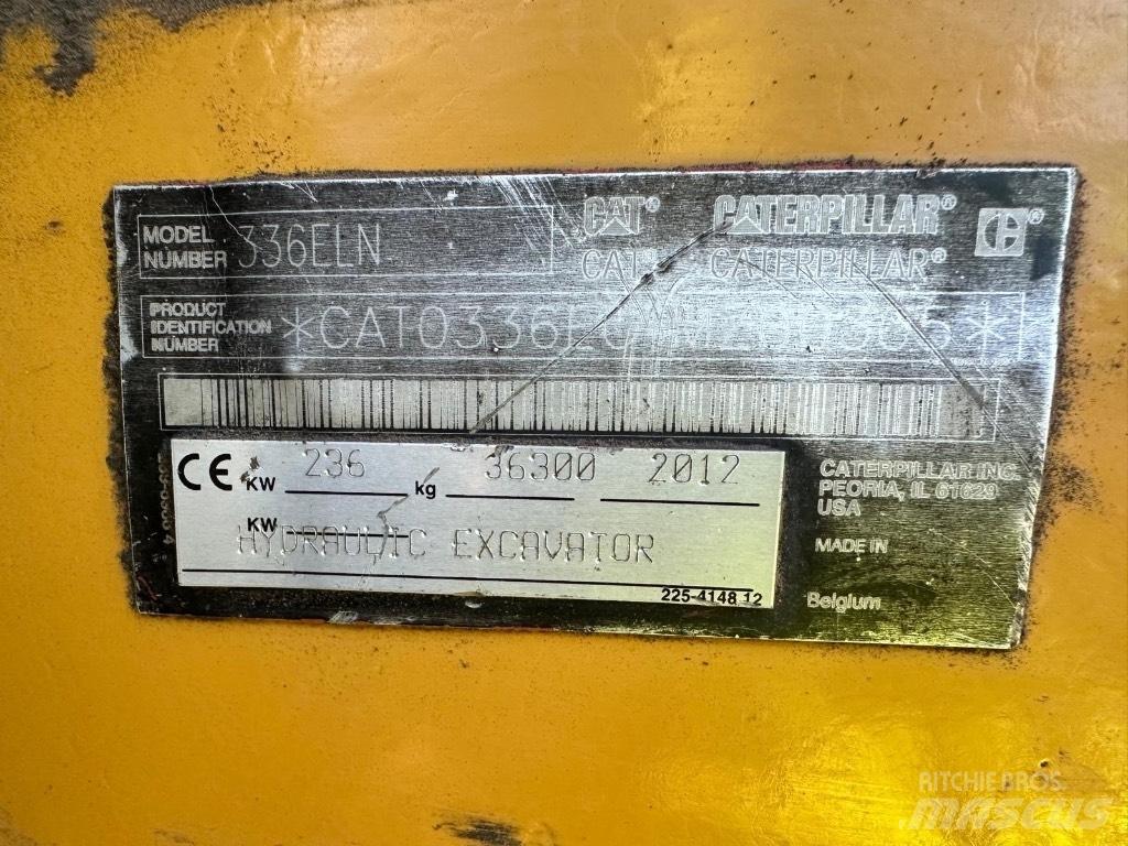 CAT 336 ELN Pelle sur chenilles