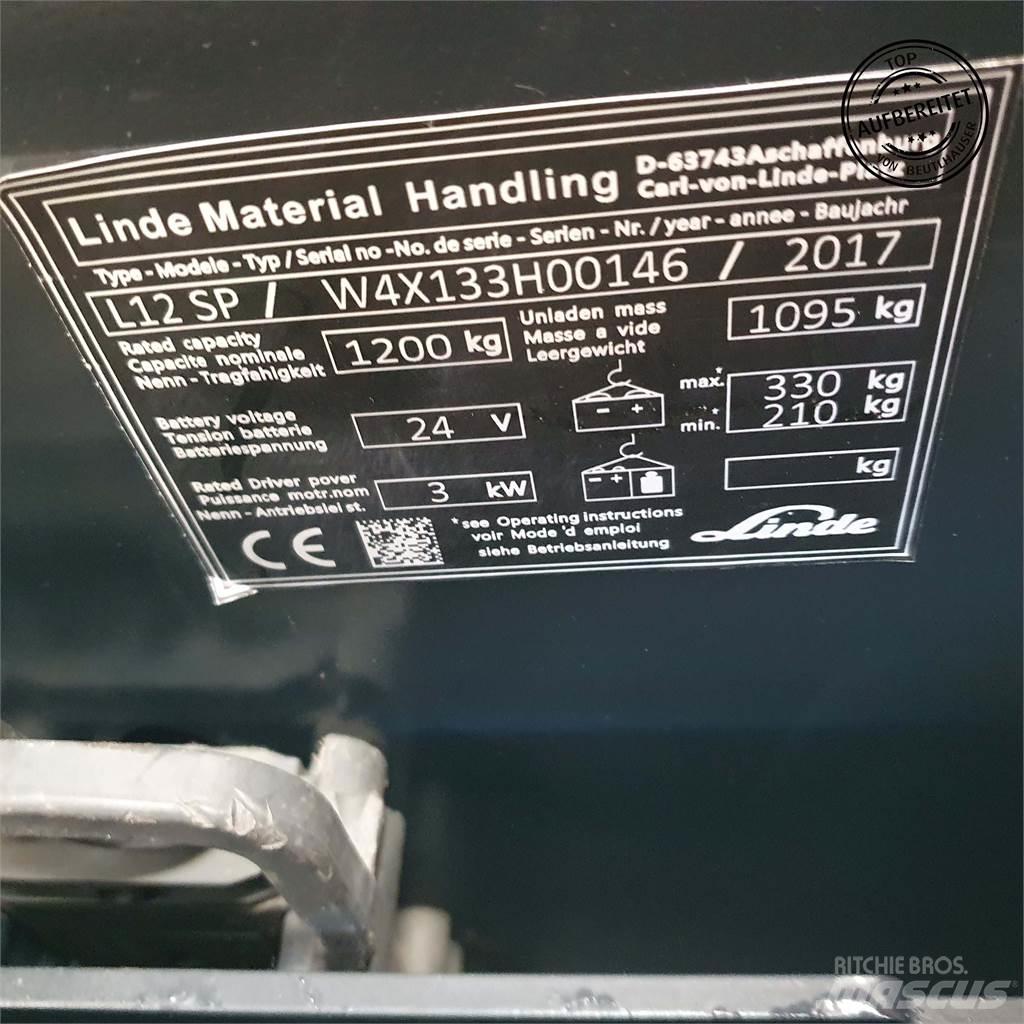 Linde L12SP Gerbeur accompagnant