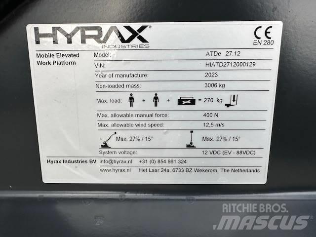 Hyrax ATDe 27.12 Nacelles télescopiques
