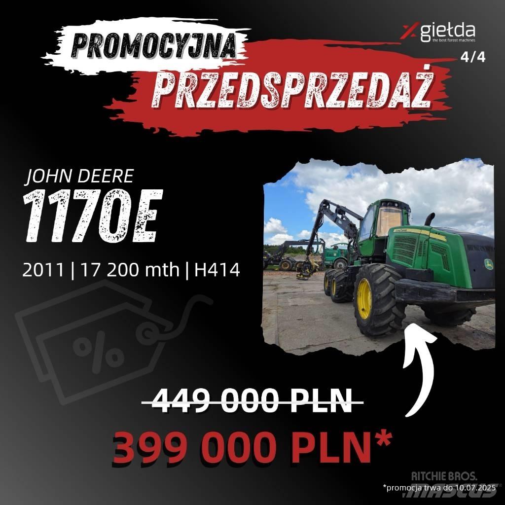 John Deere 1170 E Abatteuse