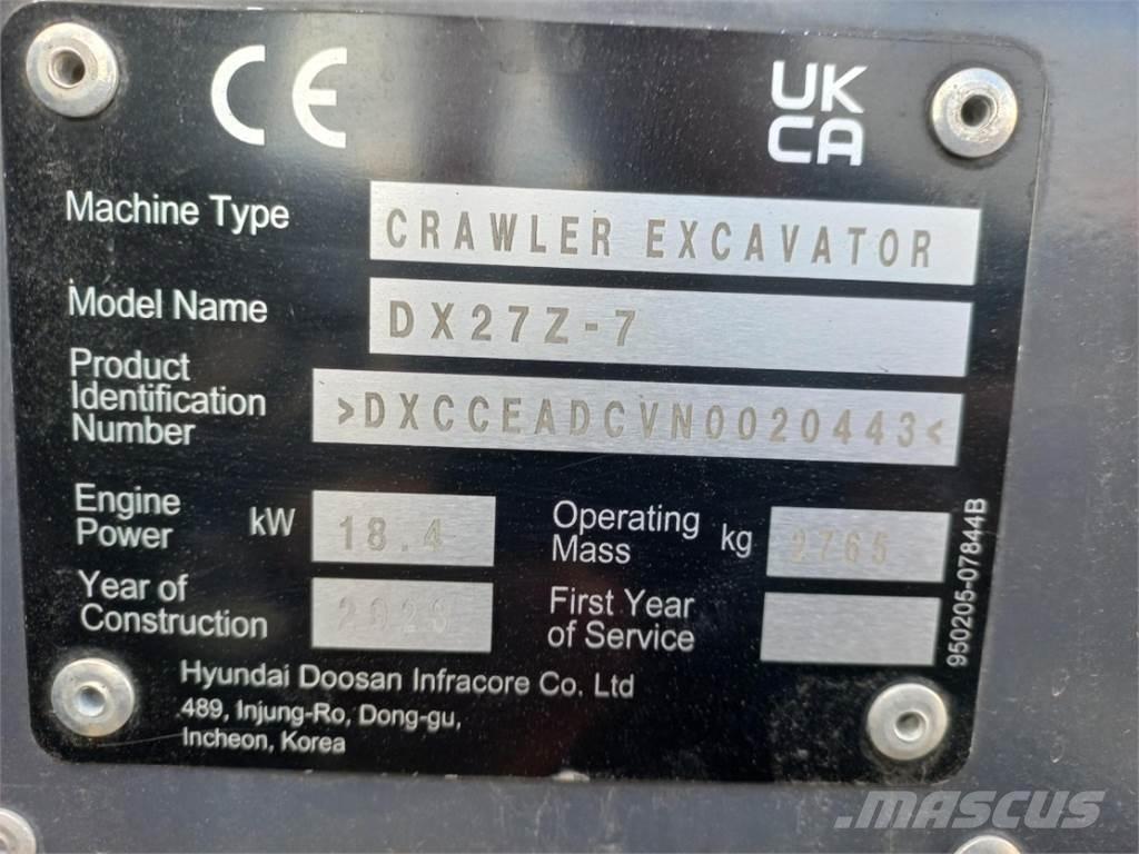 Develon DX27Z-7 Agriculture - Autres