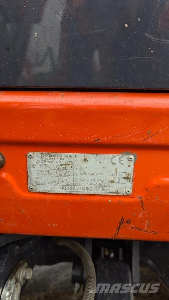 Kubota U 27-4 Mini pelle < 7t