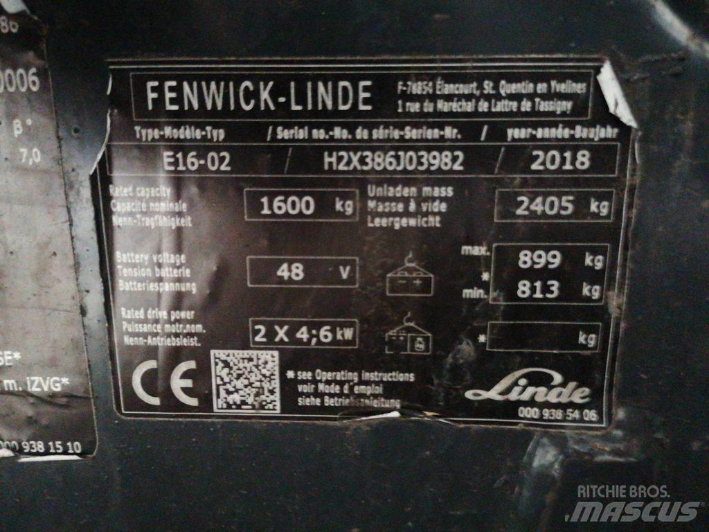 Linde E16-02 Chariots élévateurs électriques