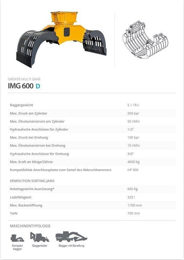 Indeco IMG 600 Grappin