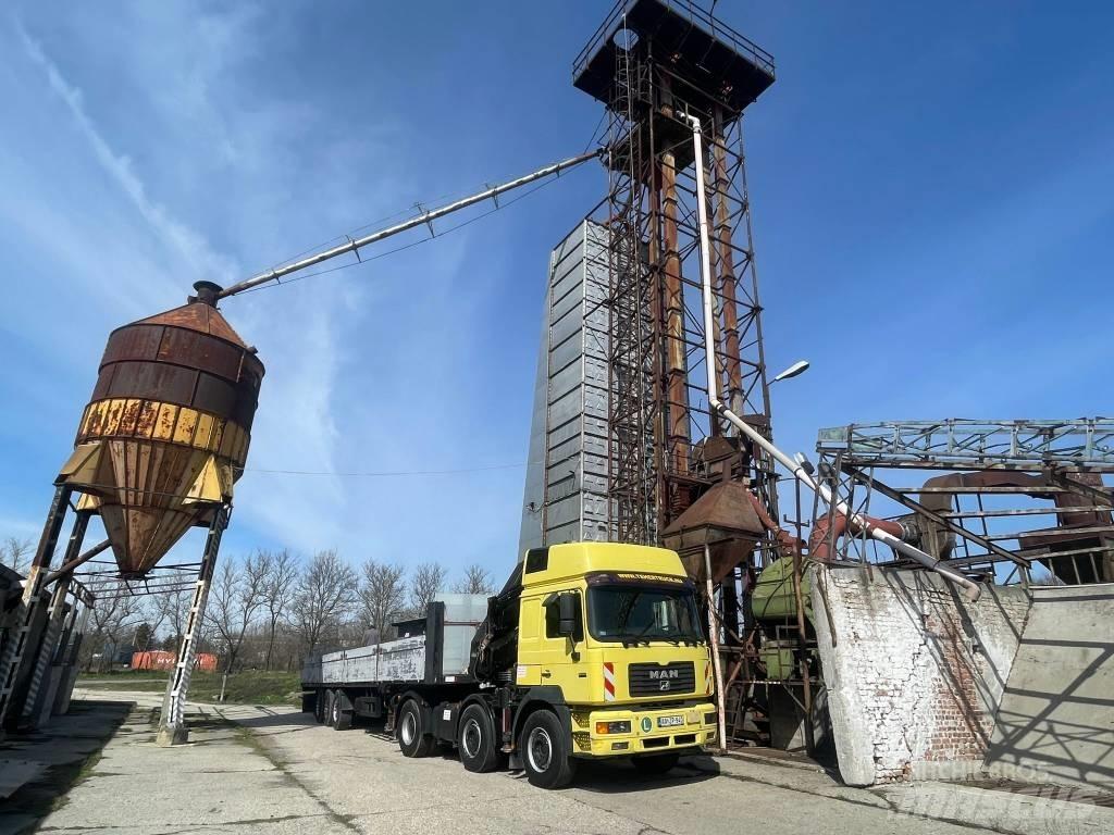 MAN F 2000 Camion plateau ridelle avec grue