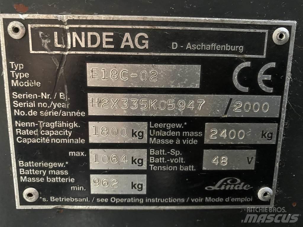 Linde E18C-02 Chariots élévateurs électriques