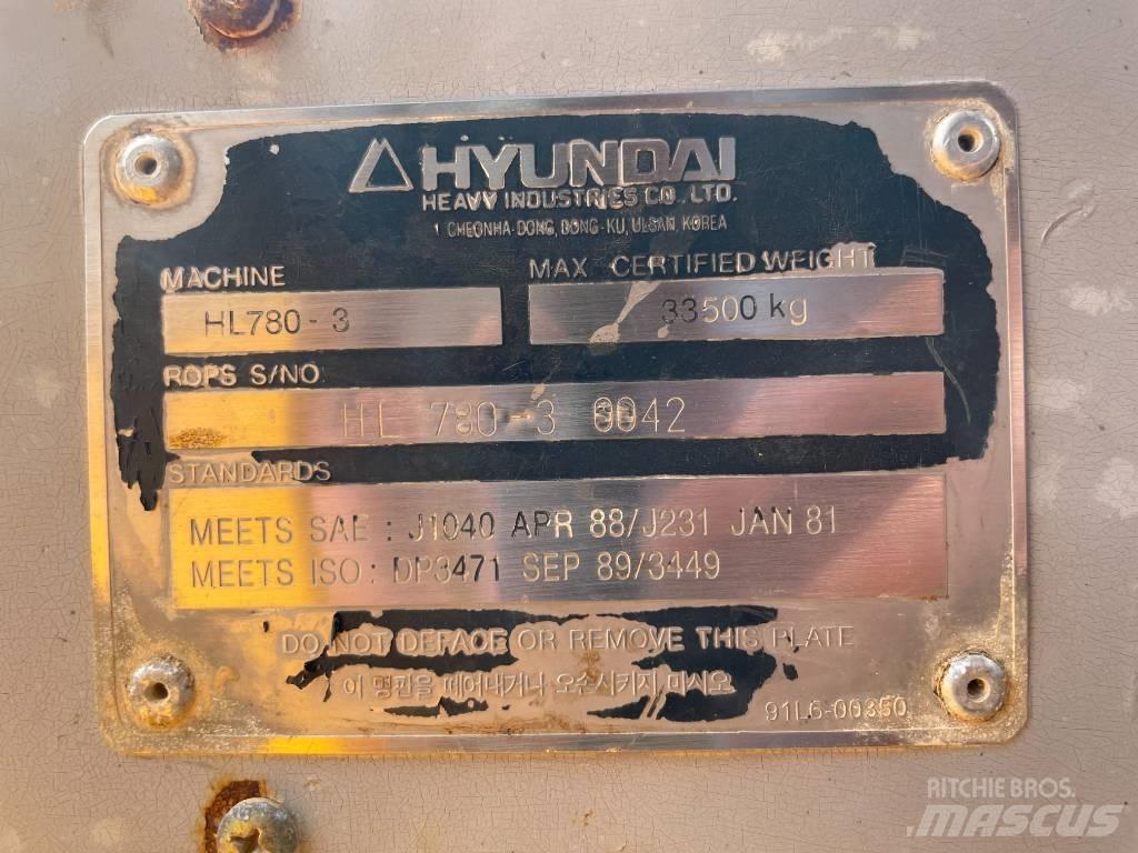 Hyundai HL 780-3 A Chargeuse sur pneus