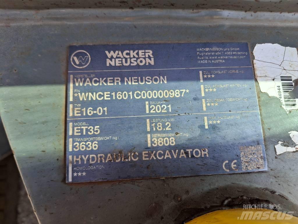 Wacker Neuson ET35 Pelle sur chenilles