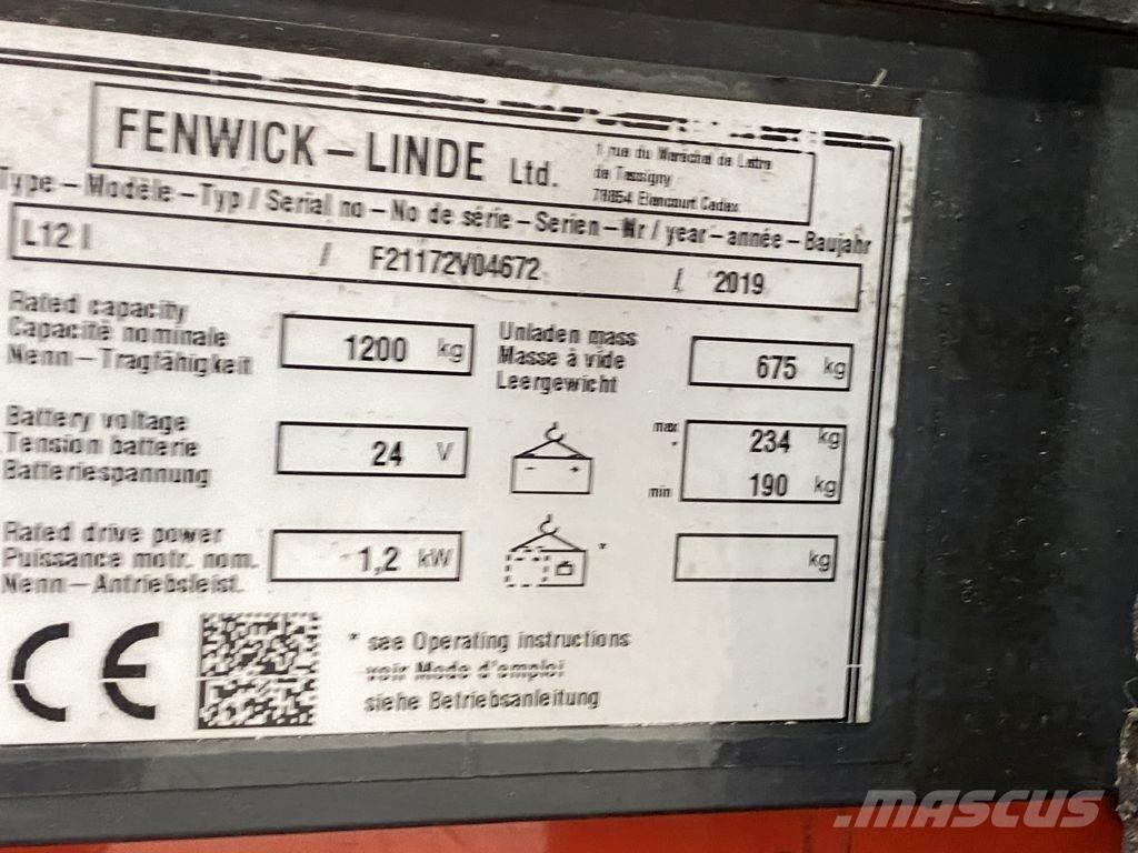 Linde L12 I Gerbeur accompagnant