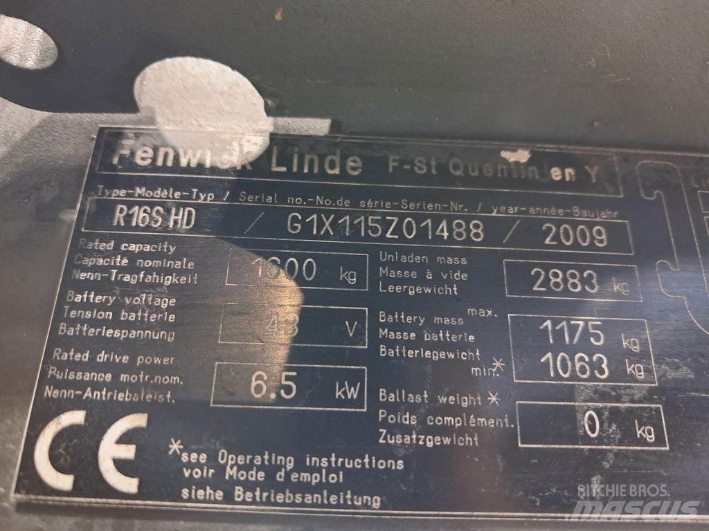 Linde R16 S HD Chariot à mât rétractable