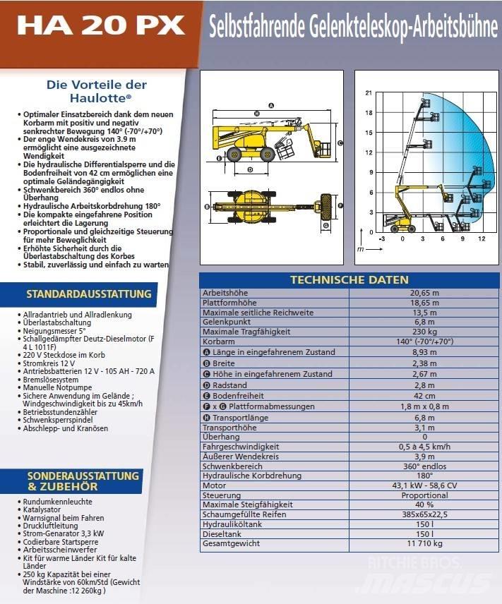 Haulotte HA 20 PX Nacelles articulées