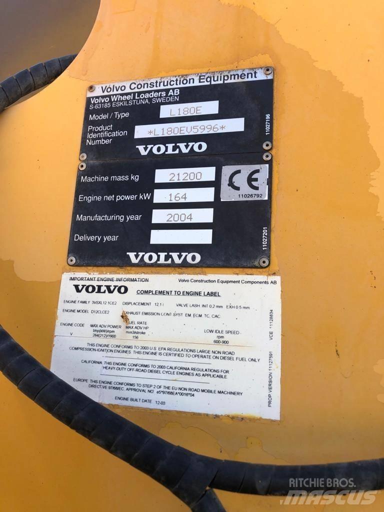 Volvo L 180 E Chargeuse sur pneus