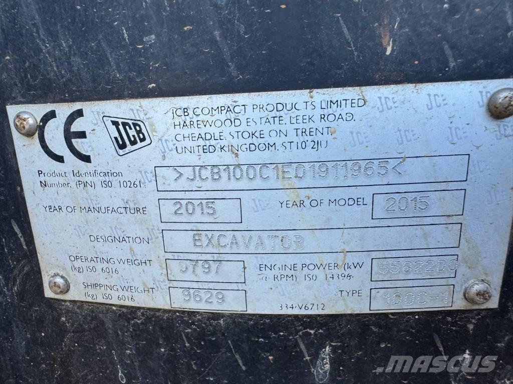 JCB 100 C-1 Mini pelle 7t-12t