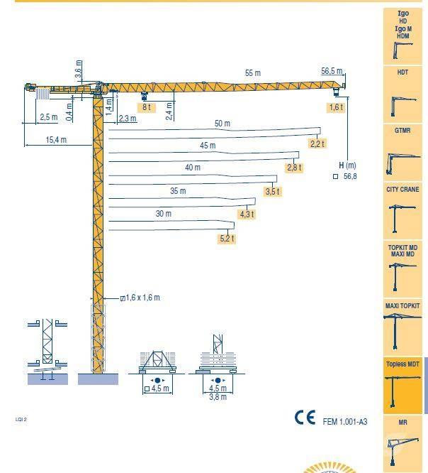 Potain MDT 132 G8 Grue à tour