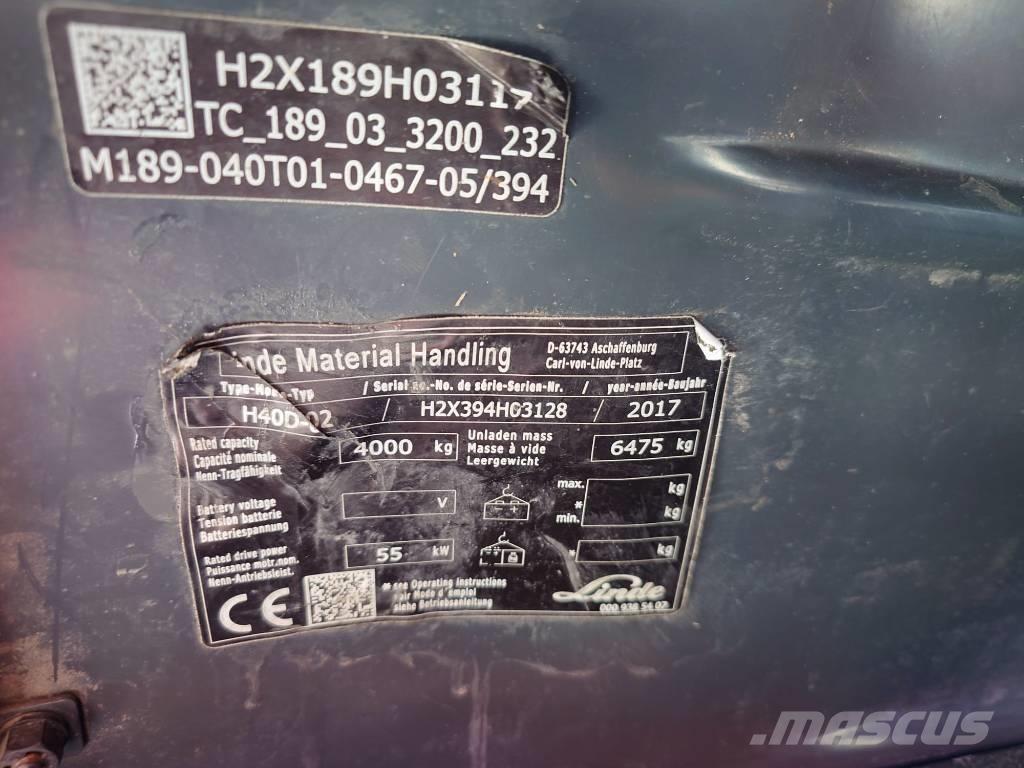 Linde H 40 D Chariots diesel