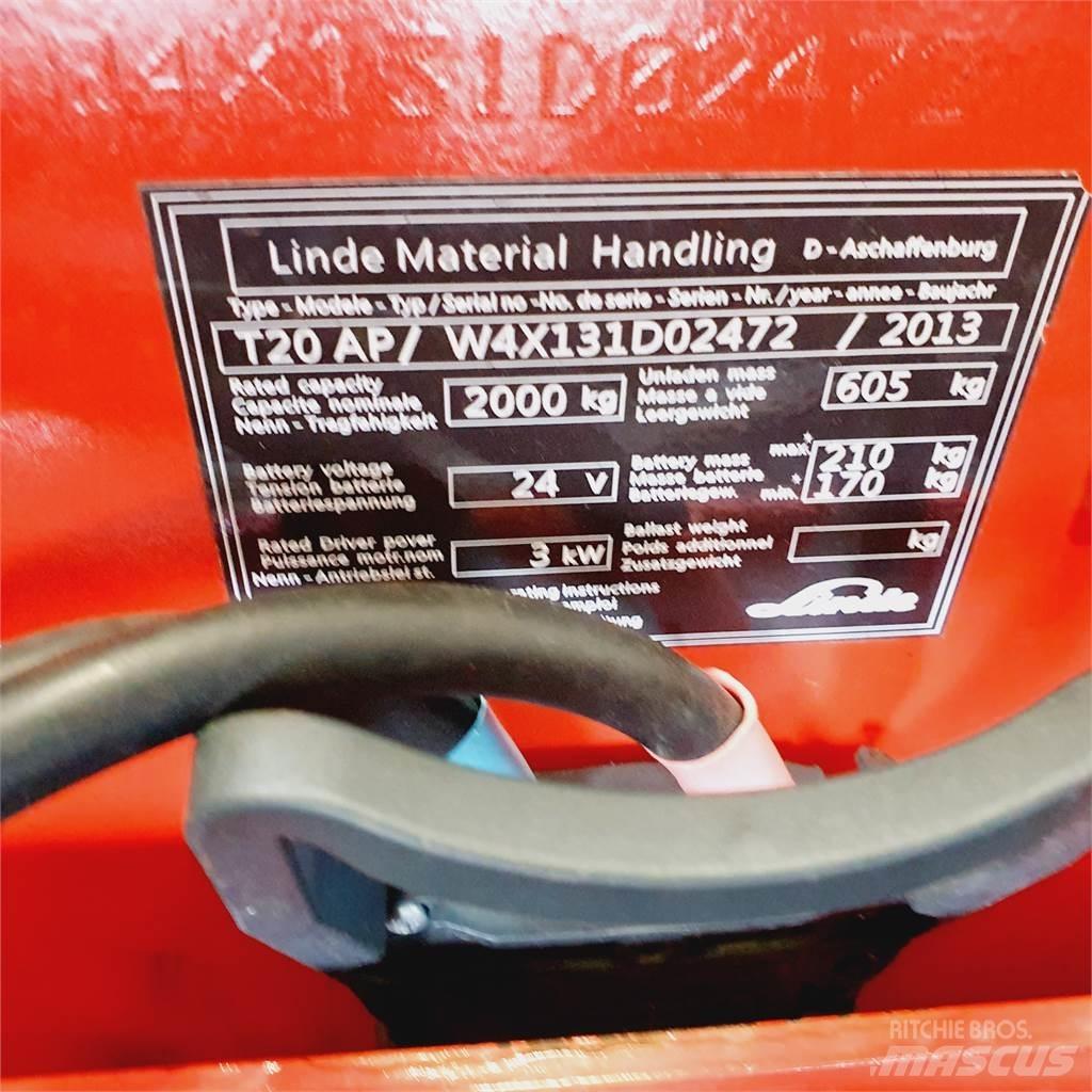 Linde T20AP kurz Transpalette accompagnant
