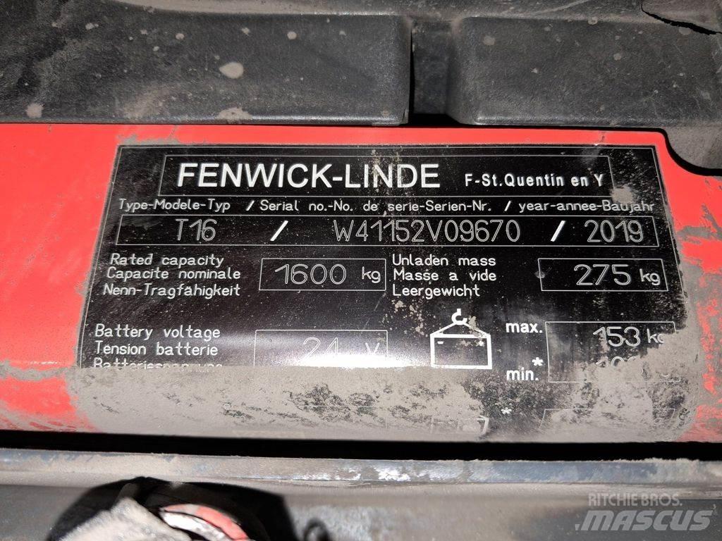 Linde T16 Transpalette accompagnant